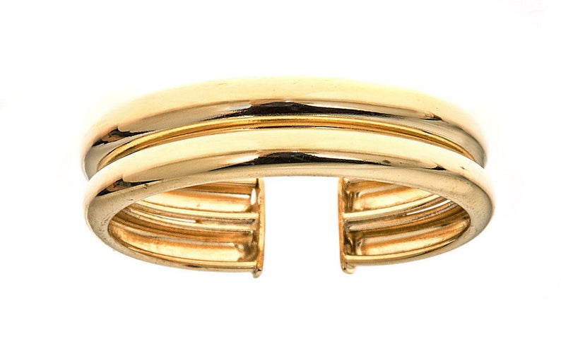 double band adjustable ring for women