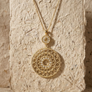 Sterling Silver Mandala Necklace, Geometric Circle Pendant, Openwork Round Disc Necklace, Boho Statement Jewelry, Filigree Medallion Gift