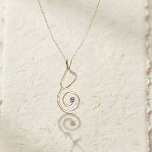 Stethoscope Necklace, 925 Sterling Silver Stethoscope Pendant, Minimalist Medical Jewelry, Gift for Doctor, Nurse Graduation Physician Gift