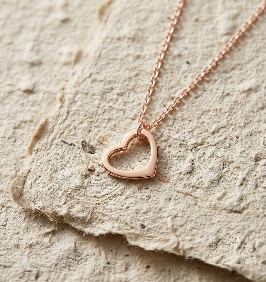 Dainty Heart Necklace, 925 Sterling Silver Minimalist Pendant, Small Open Heart Charm, Delicate Silver Chain Necklace, Everyday Jewelry Gift - Image 4
