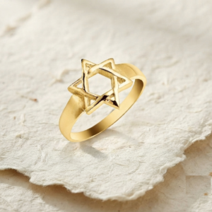 925 Sterling Silver Star of David Ring, Minimalist Jewish Ring, Dainty Religious Jewelry, Delicate Faith Ring, Hypoallergenic Gift for Women