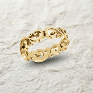 925 Sterling Silver Filigree Scroll Ring, Intricate Lace Filigree Band, Handcrafted Vintage Style Statement Ring, Boho Silver Jewelry for He