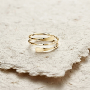 Minimalist 925 Sterling Silver Wrap Ring, Adjustable Multi Band Ring, Dainty Geometric Stackable Ring, Handmade Everyday Jewelry