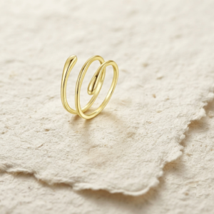 Minimalist Sterling Silver Wrap Ring | Dainty Multi Strand Spiral Band | Adjustable Open Ring | Minimalist Everyday Jewelry | Gift for Her