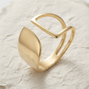 Minimalist Open Ring, 925 Sterling Silver Geometric Ring, Modern Statement Band, Dainty Everyday Jewelry, Adjustable Silver Ring for Women