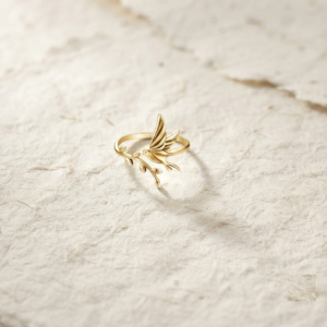 Sterling Silver Bird Ring, Dainty Dove on Branch Ring, Nature Inspired Wrap Ring, Minimalist Animal Jewelry, Adjustable Silver Ring fo Women