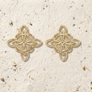 Celtic Knot Stud Earrings, Witch’s Knot Earrings for Women, Dainty Mystic Jewelry, Wiccan Protection Studs, Spiritual Gift for Her