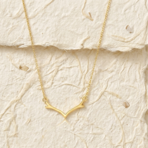 Minimalist Wishbone Necklace • Dainty V-Shape Antler Pendant • Artisan Branch Jewelry for Women • Simple Everyday Boho Charm