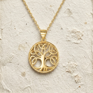 925 Sterling Silver Tree of Life Necklace for Women, Celtic Knot Family Tree Pendant, Spiritual Jewelry Gift for Her, Dainty Silver Chain