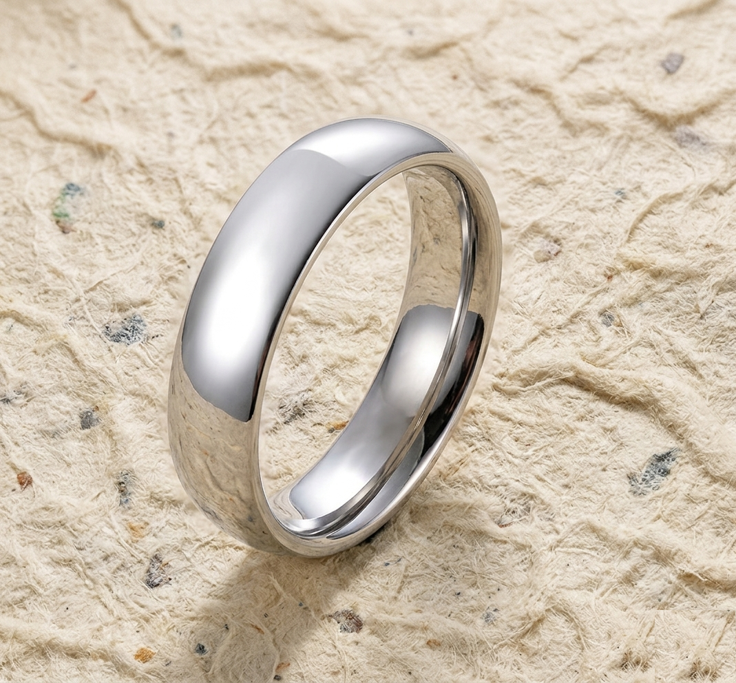 925 Sterling Silver Band Ring for Women, Dainty Polished Wedding Ring, Simple Stackable Comfort Fit Band, Minimalist Jewelry Gift for Her - Image 5