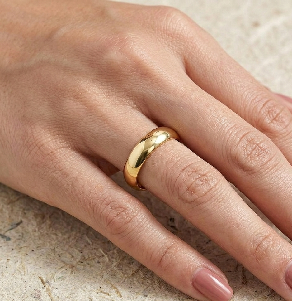 Minimalist Wedding Band, Simple Ring for Women, Dainty Stacking Ring, Everyday Jewelry, Birthday Gift for Her - Image 4