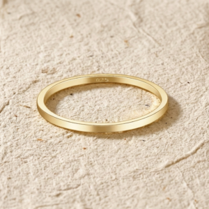 Minimalist Band for Women, Thin Stackable Dainty Ring, Plain Wedding Band, Simple Everyday Jewelry, Comfort Fit Ring