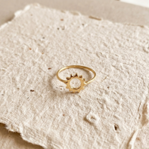 Minimalist Sun Ring in 925 Sterling Silver, Dainty Sunburst Band, Celestial Jewelry for Women, Tiny Open Sun Ring, Solstice Gift, Sun Ring