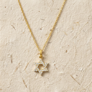 Dainty Star Necklace Over Sterling Silver, Pave Star Pendant, Gift for Her, Minimalist Religious Necklace