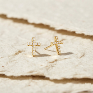Dainty Cross Stud Earrings, 925 Sterling Silver Minimalist Cross Studs, Small Everyday Silver Earrings, Delicate Faith Jewelry, Gift for Her