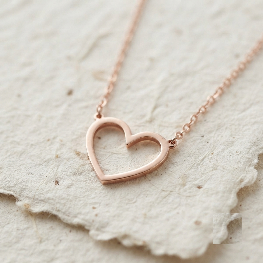 Dainty Heart Necklace, 925 Sterling Silver Open Heart Pendant, Minimalist Love Jewelry, Small Silver Heart Charm, Dainty Everyday Necklace - Image 4