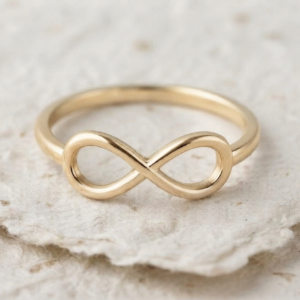 925 Sterling Silver Infinity Ring, Minimalist Dainty Forever Love Ring, Simple Everyday Stacking Band, Friendship Promise Jewelry for Women