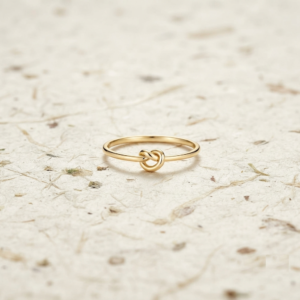 Dainty Sterling Silver Knot Ring, Minimalist Love Knot Band, Dainty Stacking Ring, Delicate Everyday Silver Jewelry, Handmade Promise Ring