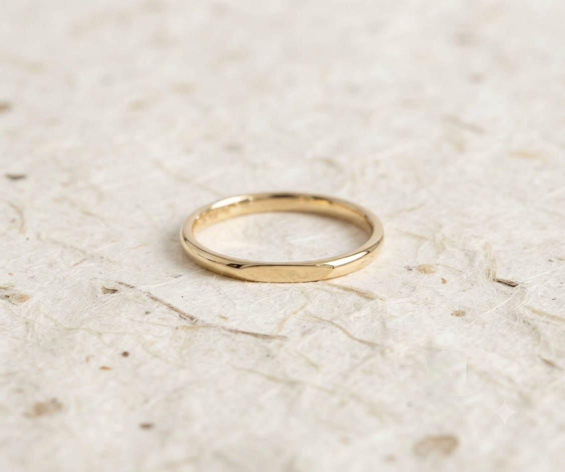 Minimalist 925 Sterling Silver Dainty Stacking Ring - Simple Thin Plain Band, Everyday Minimal Jewelry, Sleek Wedding Band for Women