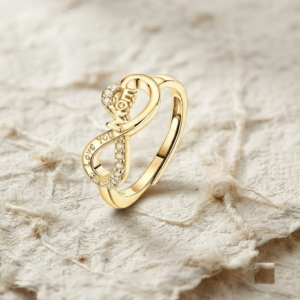 Mom Infinity Ring, 925 Sterling Silver Ring, Love You Mom Jewelry, Mother's Day Gift, Dainty Minimalist Ring, Cubic Zirconia Family Ring