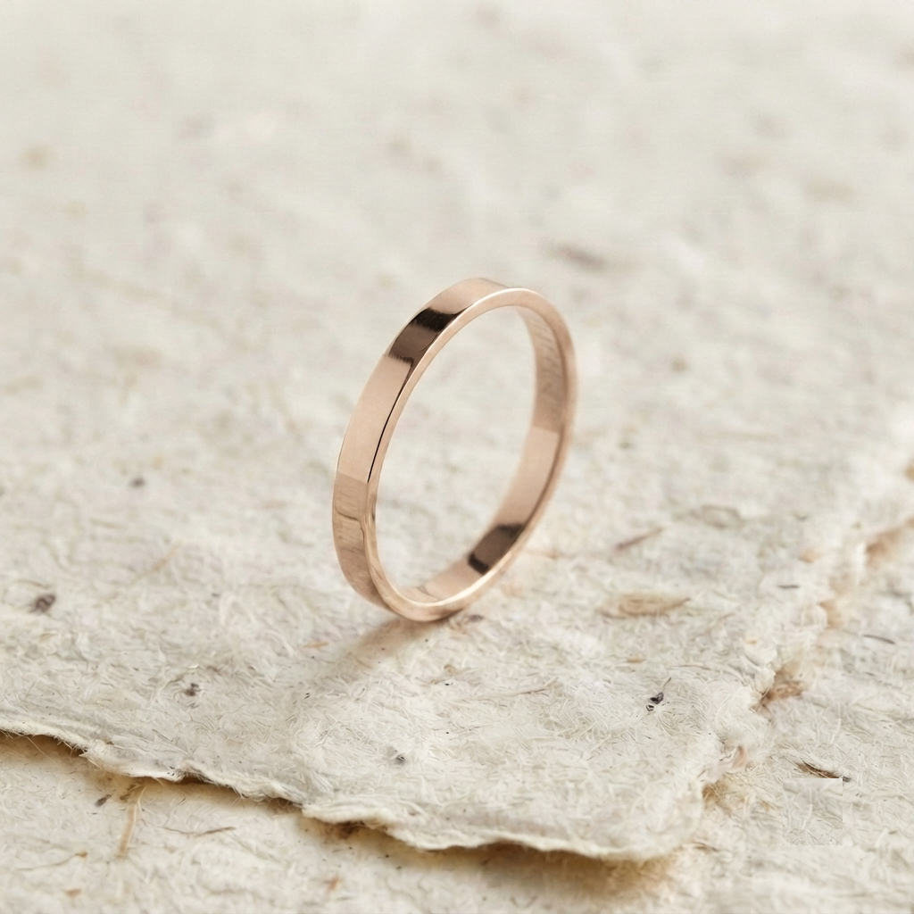 Minimalist 925 Sterling Silver Ring, Dainty Stacking Ring, Thin Flat Band, Simple Everyday Jewelry, Handmade Silver Ring for Women - Image 2