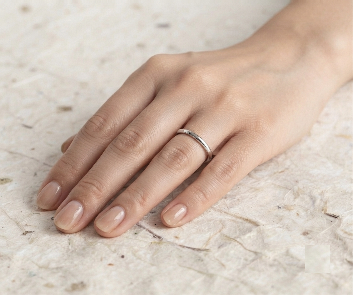 Minimalist 925 Sterling Silver Dainty Stacking Ring - Simple Thin Plain Band, Everyday Minimal Jewelry, Sleek Wedding Band for Women - Image 2