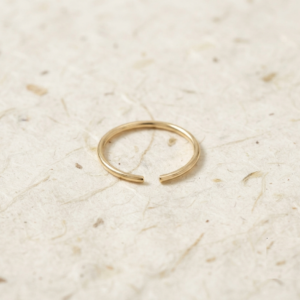 Dainty Sterling Silver Nose Ring, Minimalist 925 Silver Nose Hoop, Thin Cartilage Piercing Jewelry, Open Hoop Nose Ring, Small Septum Ring