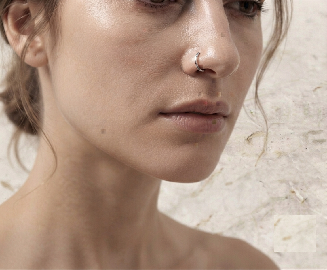 Dainty Sterling Silver Nose Ring, Minimalist 925 Silver Nose Hoop, Thin Cartilage Piercing Jewelry, Open Hoop Nose Ring, Small Septum Ring - Image 2