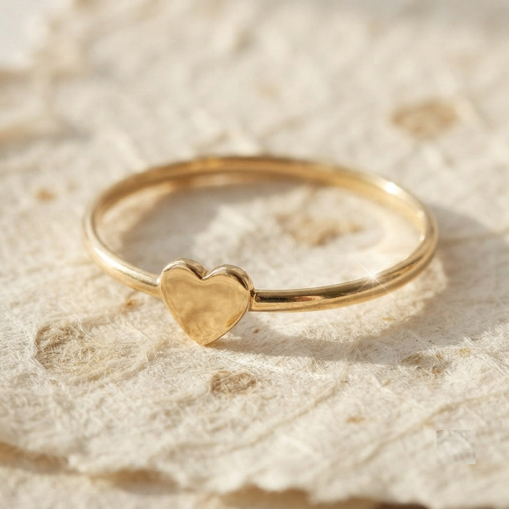 Dainty Heart Ring, 925 Sterling Silver Minimalist Ring, Tiny Heart Stacking Band, Cute Love Ring, Dainty Silver Jewelry, Everyday Ring
