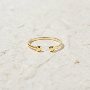 925 Sterling Silver Open Ball Ring, Minimalist Dainty Adjustable Bubble Ring, Modern Geometric Everyday Stackable Jewelry