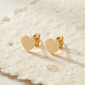 Minimalist Heart Stud Earrings, 925 Sterling Silver Small Heart Earrings, Dainty Love Studs, Everyday Minimalist Jewelry, Romantic Gift Her