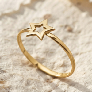 Dainty Star Ring, 925 Sterling Silver Celestial Ring, Minimalist Open Star Stacking Band, Cute Everyday Jewelry, Gift For Her